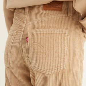 CORDUROY RIBCAGE STRAIGHT ANKLE WOMEN'S PANTS